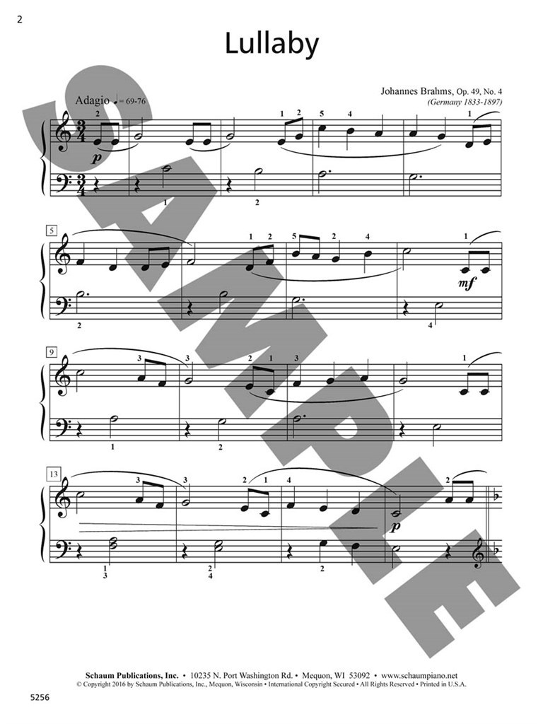 Lullaby, Op. 49, No. 4